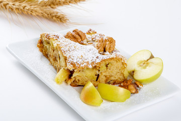 slice of tasty homemade apples pie