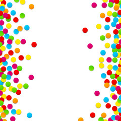 Confetti celebration background.