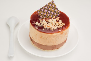 Delicious cake isolated