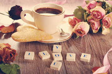 I love you in vintage style