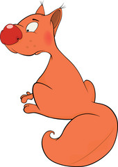 The squirrel cartoon