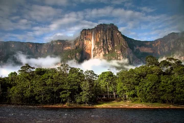 Vlies Fototapete Südamerika Angel Falls im Morgenlicht