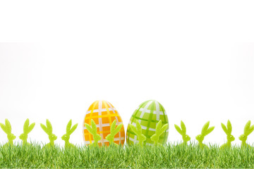 Osterhasen und Ostereier