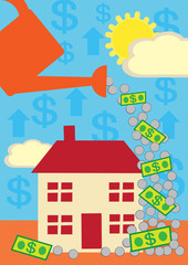 Fototapeta premium House Money