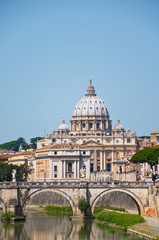 Fototapeta premium Saint Peter's Basilica. Rome Italy.