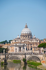 Fototapeta na wymiar Saint Peter's Basilica. Rome Italy.