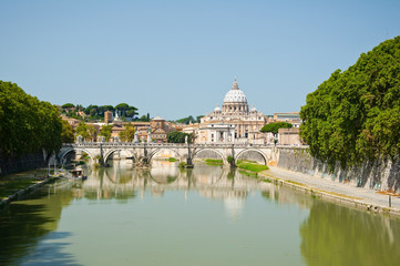 Fototapeta na wymiar Saint Peter's Basilica. Rome Italy.