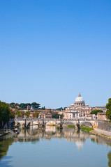 Fototapeta na wymiar Bazylika Świętego Piotra. Rzym Włochy.