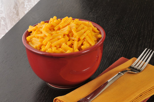 Macaroni and cheese in a bowl