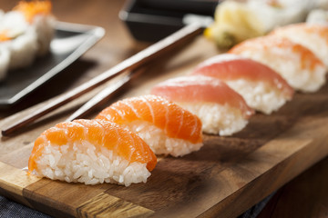 Healthy Japanese Nigiri Sushi