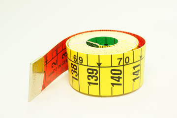 multicolored tape measure