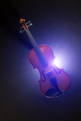 Silhouette of a smoking violin