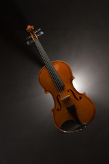 Silhouette of a smoking violin