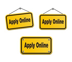apply online - yellow signs