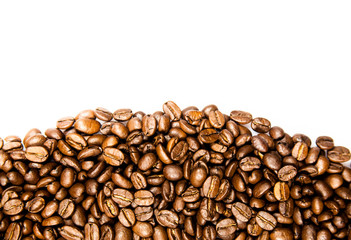 Coffee Border.  Coffee beans frame 