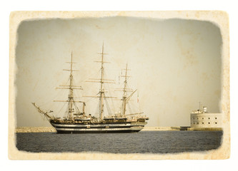 Old tall ship