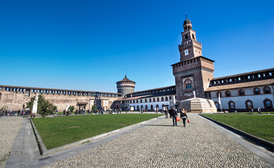 Sforza castle ,inside view