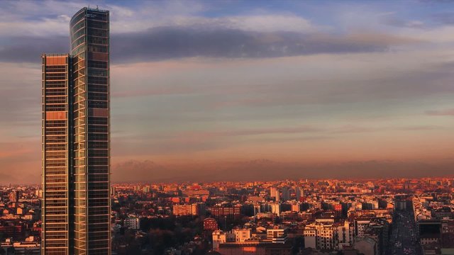 milano al tramonto