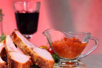 Delicious smoked ribs