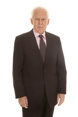 Elderly business man standing