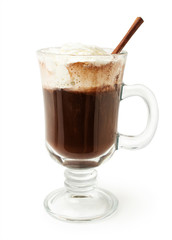 hot chocolate with whipped cream