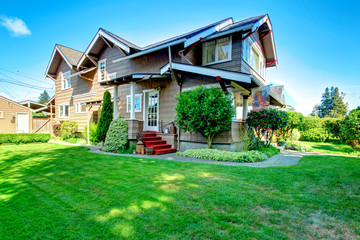 Big house with beautiful curb appeal