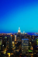 Obraz premium New York City cityscape in the night
