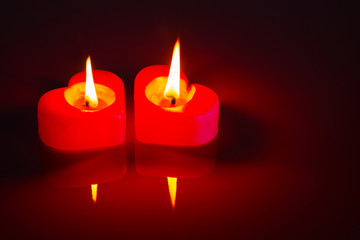 Two red candles