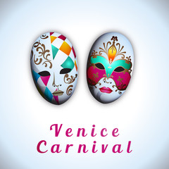 Venice Carnival - Vector illustration