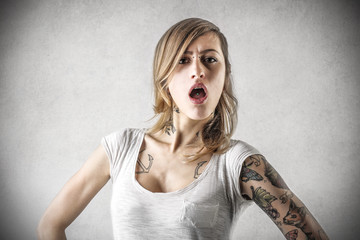 surprised woman