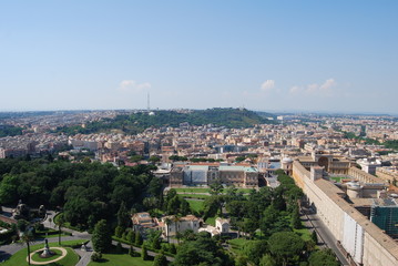Roma , Giardini Vaticani  , vista dall'alto 3
