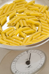 pasta on scale