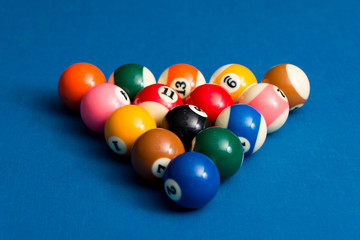 Billiard Balls Ready For The Break