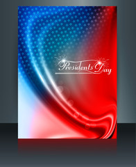 Vector President Day in United States of America template brochu