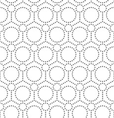 Seamless Monochrome Geometric Pattern