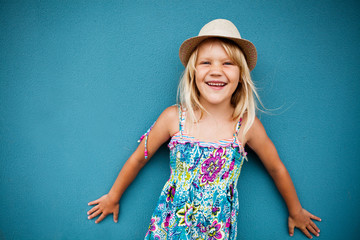 Smiling cute young girl