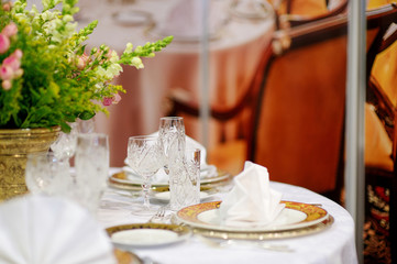Table setting for an event party