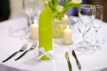 Table setting for an event party