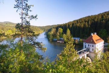 Obraz premium Bayerischer Wald, Viechtach, Höllensteinsee