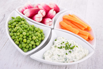 vegetable stick and spread