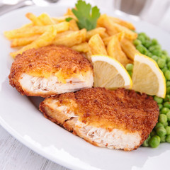 breaded meat