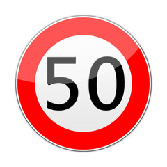 Verkehrszeichen 50 km/h