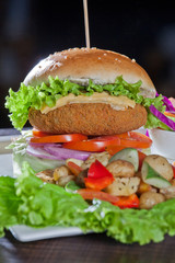Chicken and Turkey Ham Sandwich
