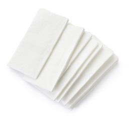 tissue papers isolated with clipping path included