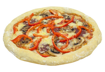 Klassische Salami-Pizza