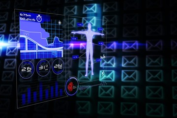 Composite image of medical interface