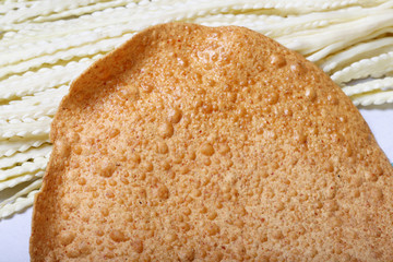 Papad is a popular Indian snack or round flat bread