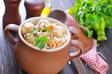 rice with meat