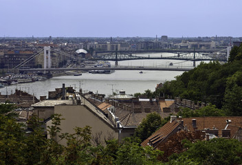 Aerial view of Budapest, Hungary