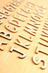 Letters and numbers